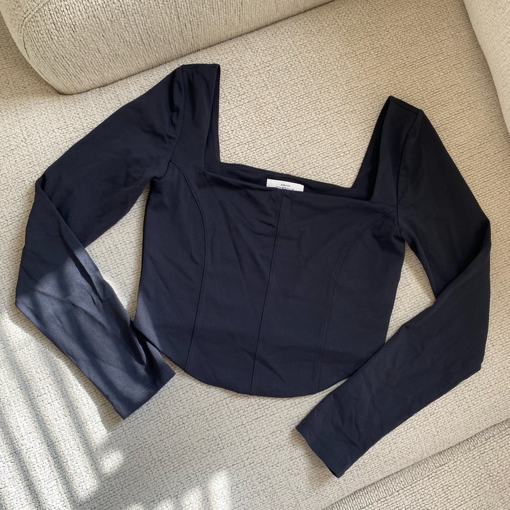 Babaton Long Sleeve Crop Top